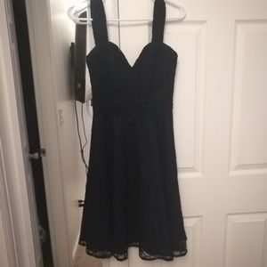 Navy Blue Lace Dress
